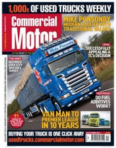 Commercial Motor Article about the successful and profitable growth of M.A. Ponsonby Ltd in 2014