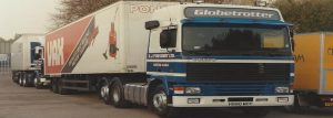 D.J. Ponsonby Ltd Volvo F12 Truck in Birmingham during 1992