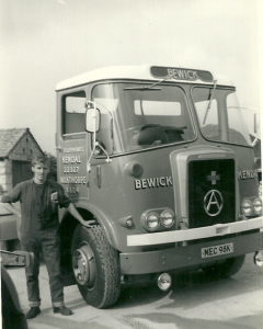 Dennis Smith with his 1st New Atkinson Borderer Truck in 1971